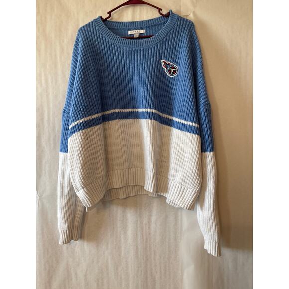 WEAR by Erin Andrews TN Titan's Blue White Women's Sweater XXL - Picture 4 of 11